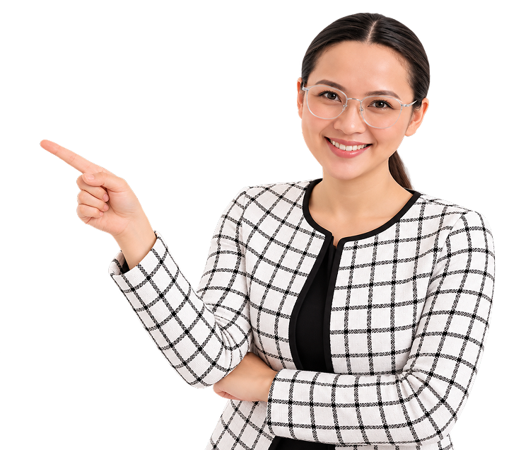Insurance advisor pointing toward the accident insurance plan