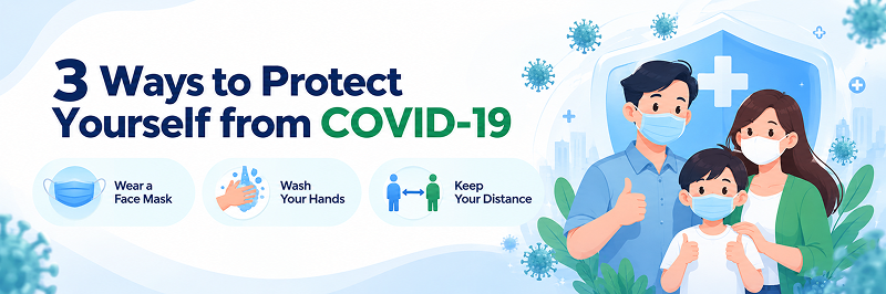 Three ways to protect yourself from COVID-19